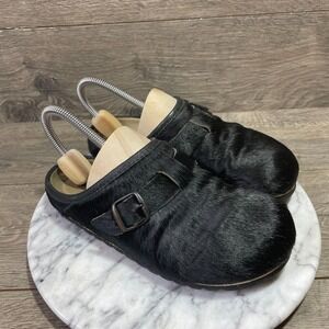 Oscar Sport Shoes Womens 6 Black Buckle Slip‎ On Flat Lightweight Comfort Casual